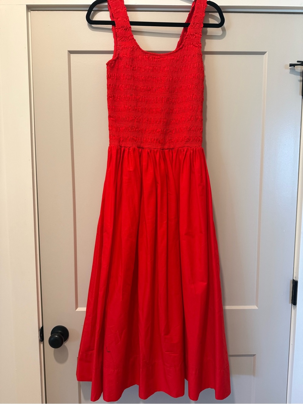 NWT Pistola Red Women’s Smocked Midi Dress size medium